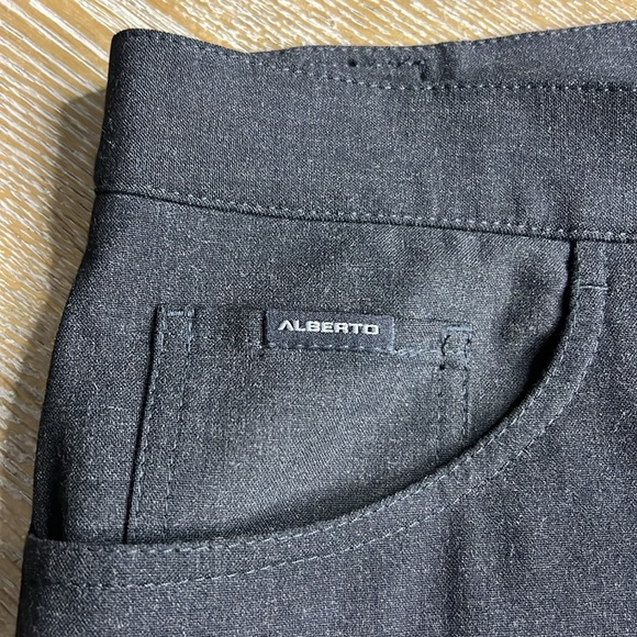 ALBERTO Tom Ceramica Comfort Fit Charcoal Black Pants 50 - Picture 4 of 10
